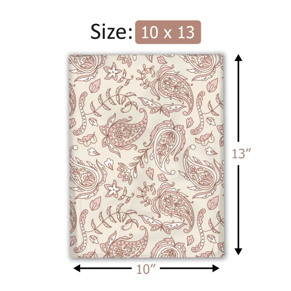 NEW! 20 Fall Pink Paisley Poly Mailers